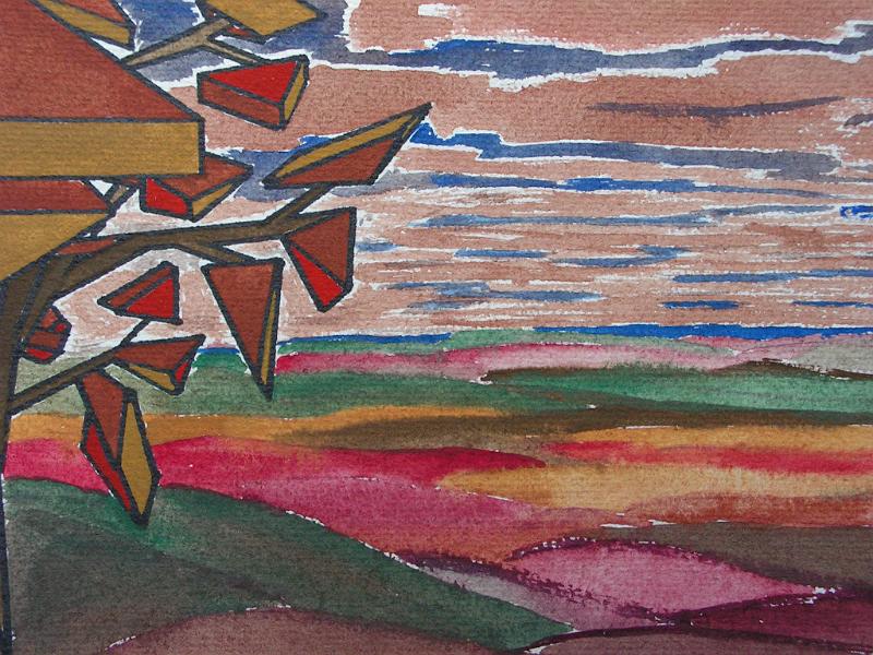 Geobaum 1, ca 1982, Aquarell, 32x23.jpg